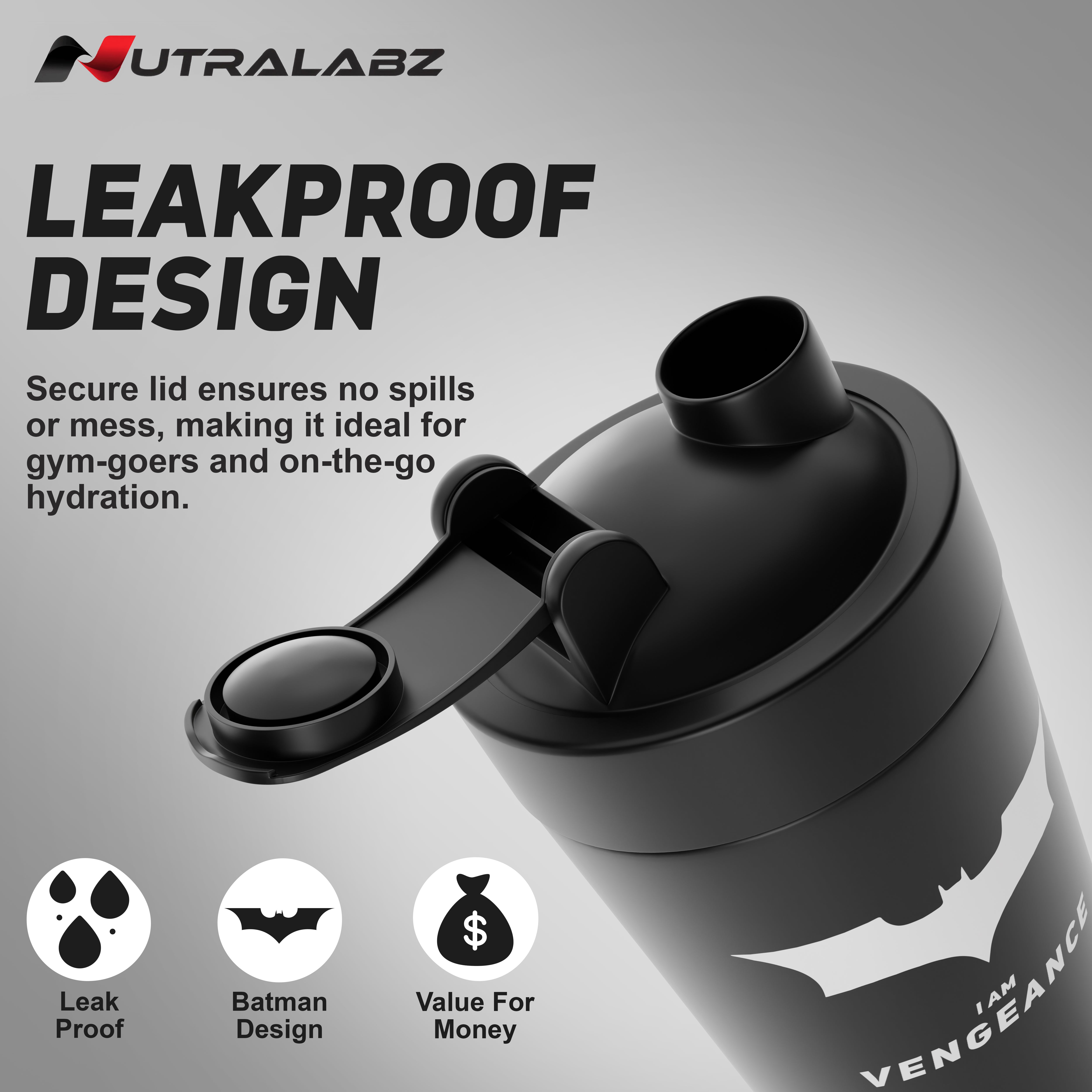 Nutralabz Batman Steel Shaker